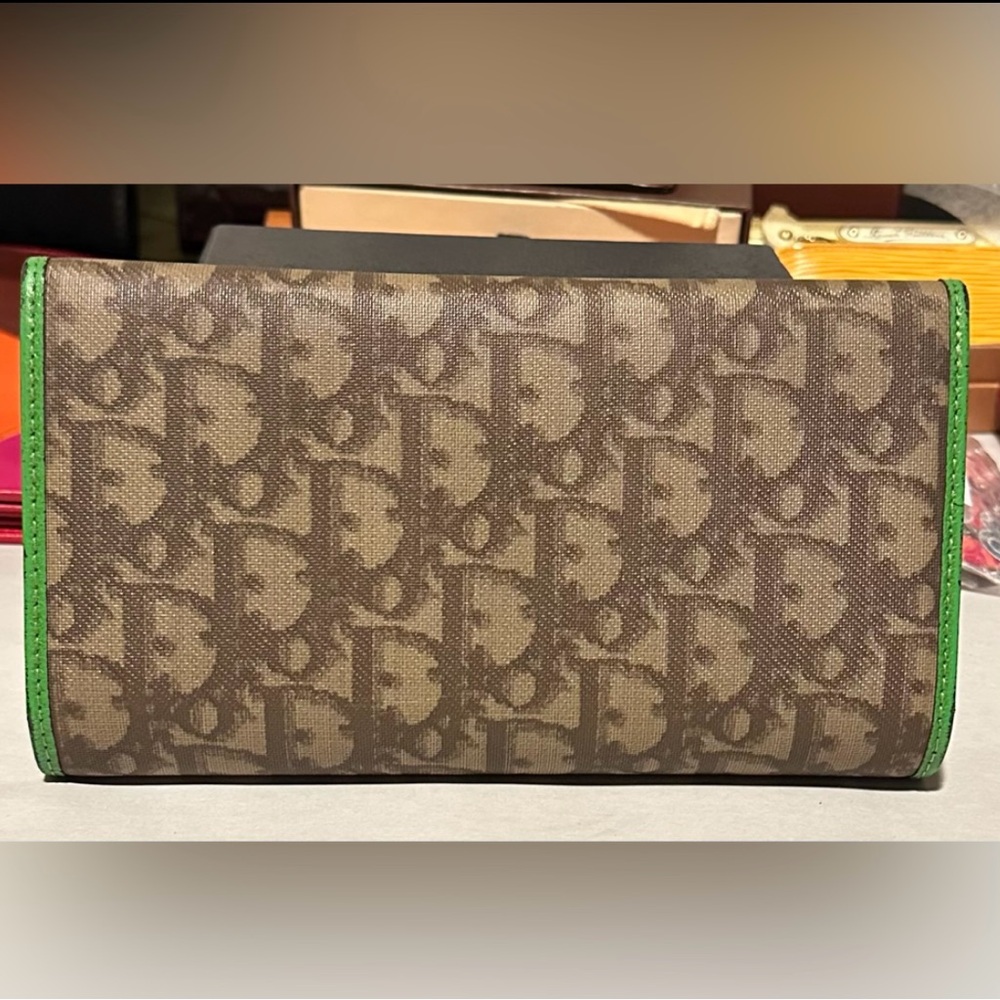 VINTAGE CHRISTIAN DIOR Monogram #1 Flap Wallet - Picture 2 of 10